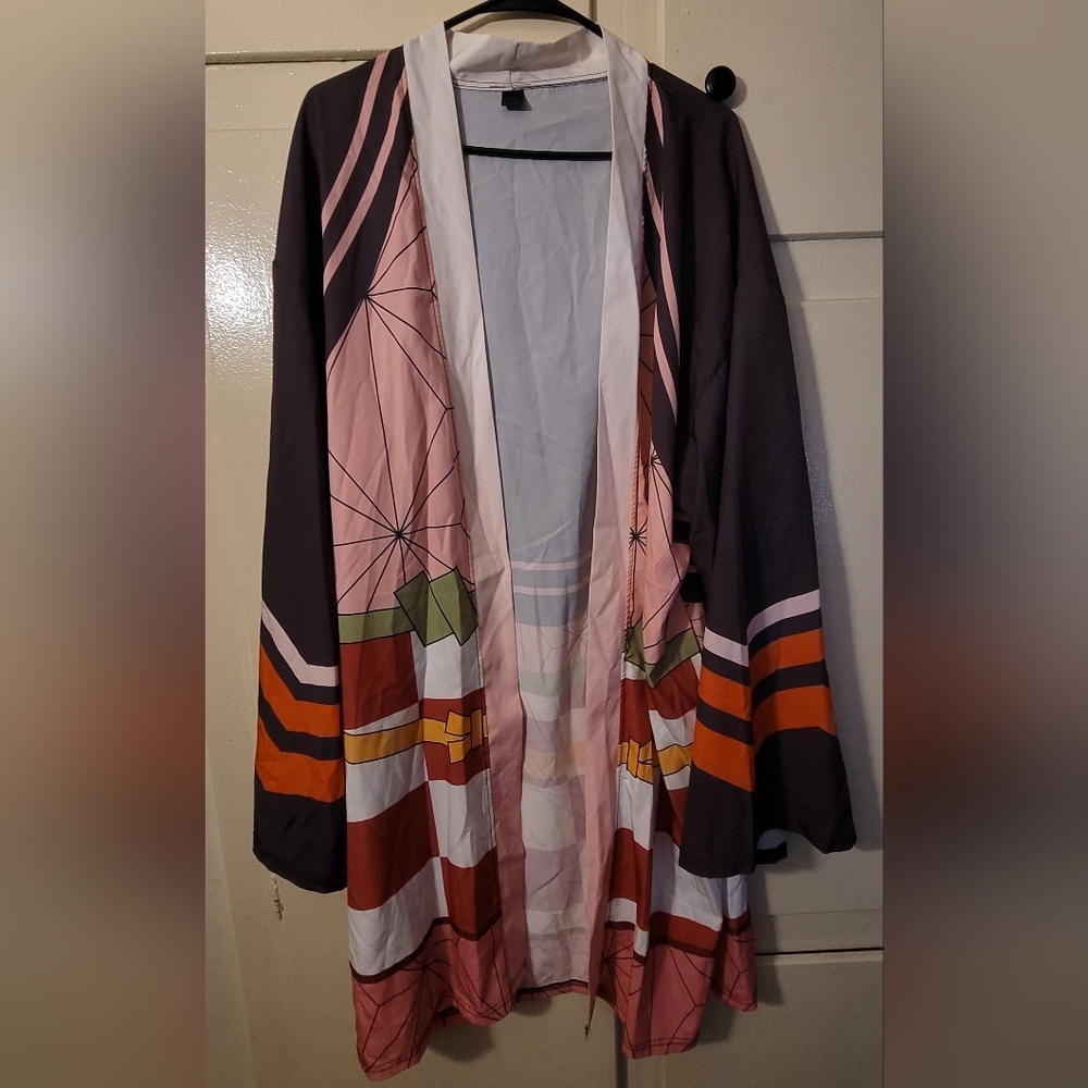 Nezuko Kamado Cosplay Long Cardigan